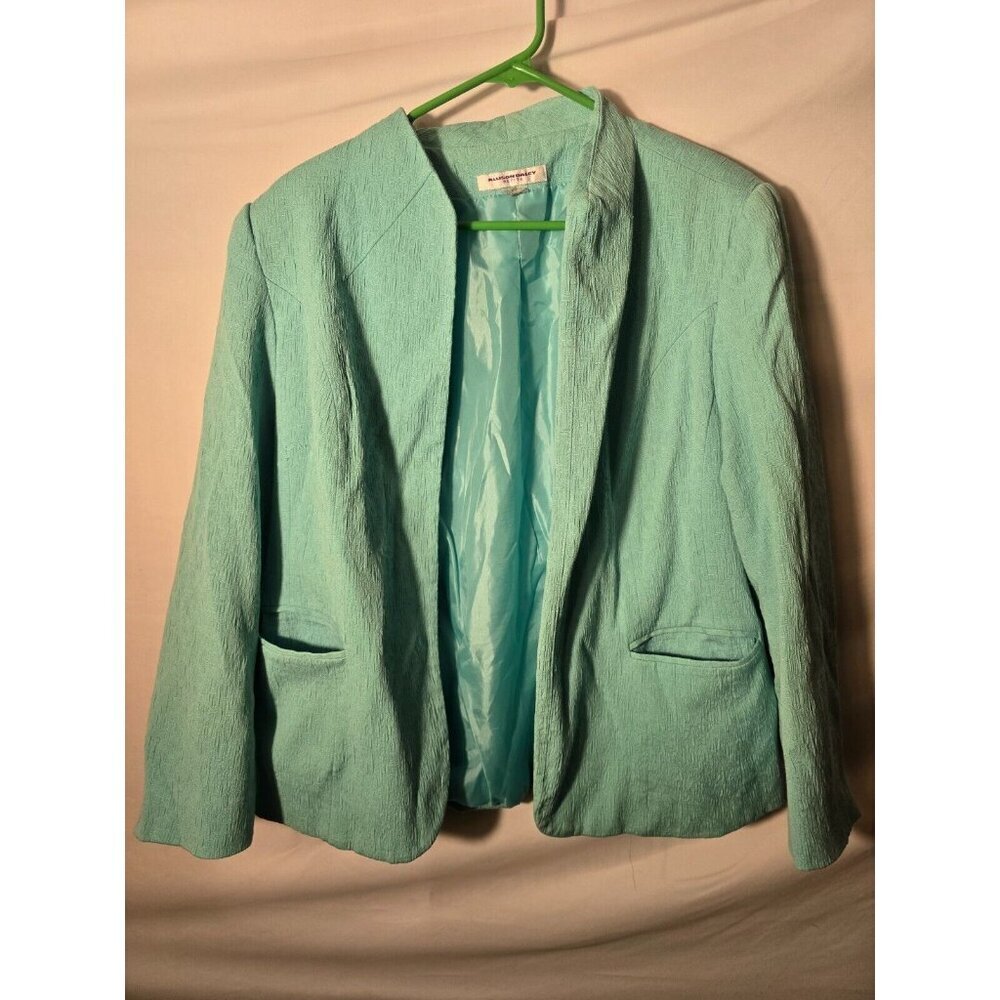 Allison Daley Mint Green Blazer Suit Jacket Women’s 16P 16 Petite Office‎ career